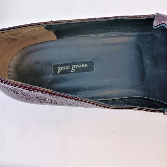 Paul Green Patent Leather Loafers, Brown,  Size 6.5 - Picture 4 of 8